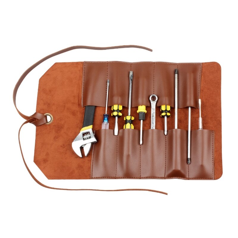 Organizer For Tool Bag With 10 Pockets, Folding Case For Bike Repair, Outdoor Cycling Screwdrivers Roll, Key Keys, Screw