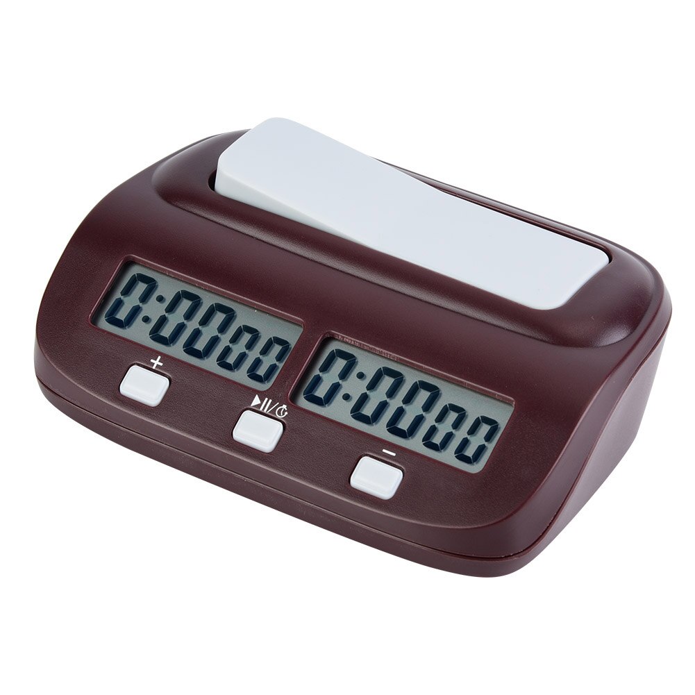 Spring digital skak ur brætspil sæt timer kinesisk skak spil elektronisk håndholdt mand brik master