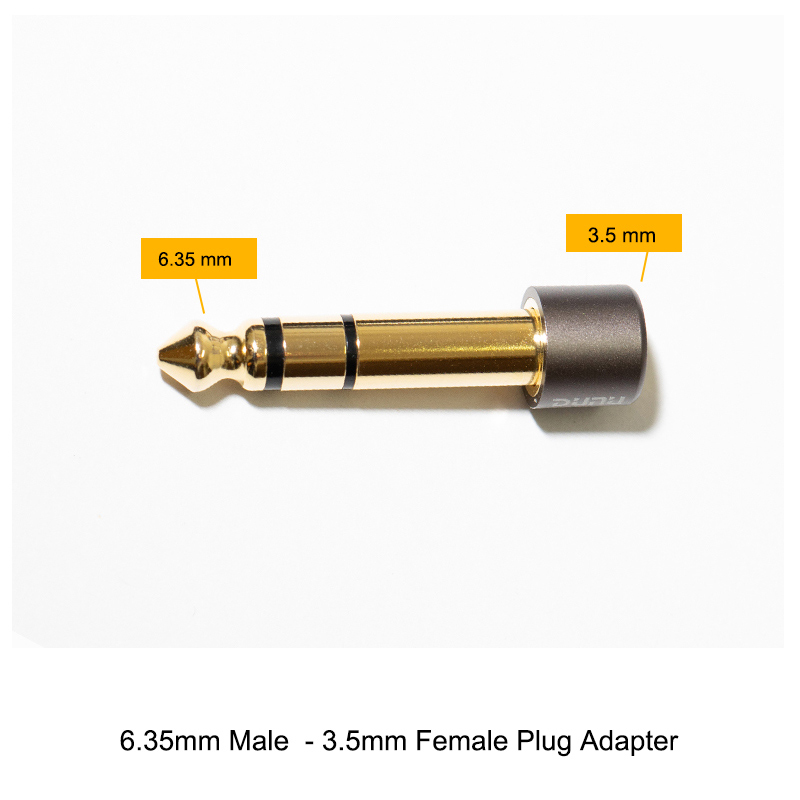 Adapter Dunu 4,4 mm męski na 2,5 mm żeński 6,35-3,5/3,5-2,5 wtyczka do odtwarzacza muzycznego zbalansowany wzmacniacz słuchawkowy DAC: Złota