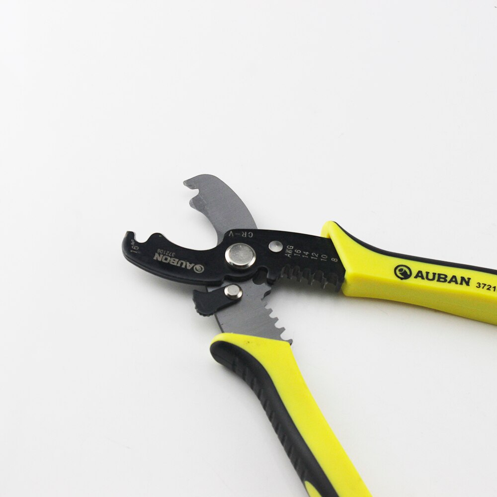 AUBON 7" Wire Stripper Cable Cutting Scissor Stripping Pliers Cutter 1.6-4.0mm Hand Tools Ferramentas Herramientas