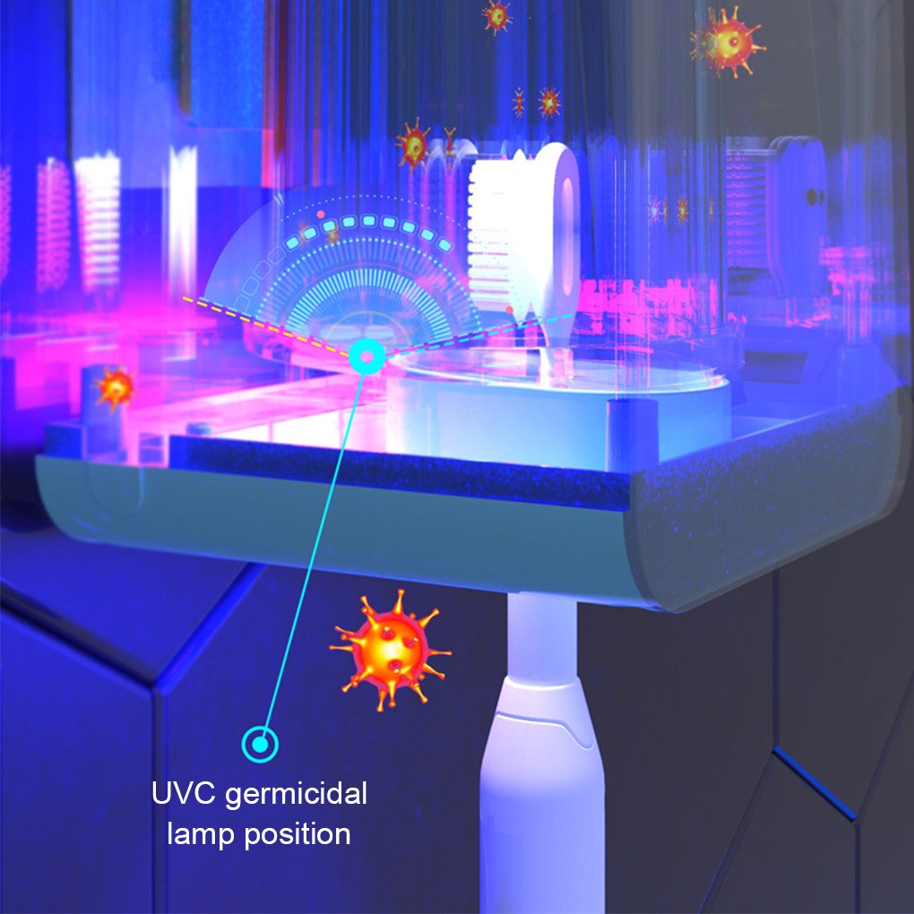 Toothbrush UV Light Box Smart Electric Toothbrush Ultraviolet Case Sticker Bathroom Bathroom Accessories