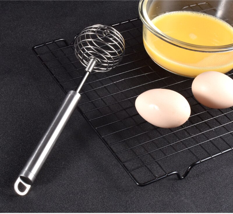 Stainless Steel Ball Spring Whisk Hand-held Butter Egg Mixer Manual Egg Beater Mixers Kitchen Baking Tools Kitchen Accessories