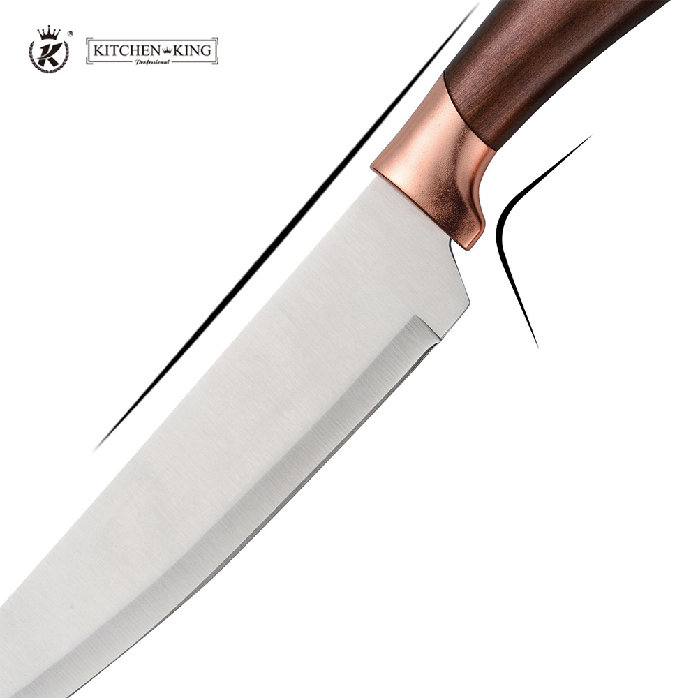 Chef Knife 6 Pcs Set Multi-function Kitchen Knives Utility Stainless Steel Cut Cleaver Bread Knife Meat Cleaver with Knife Holde