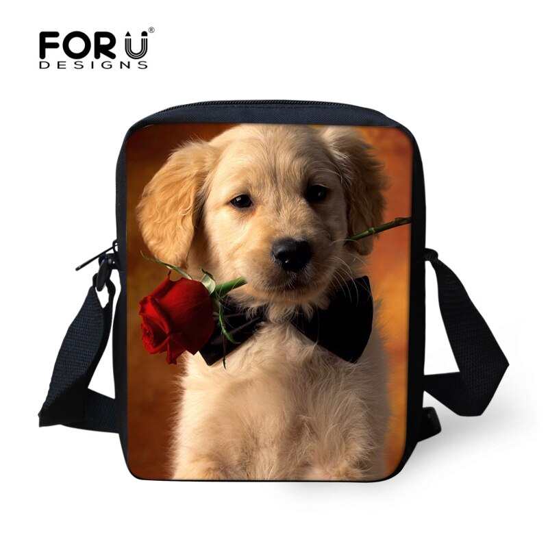 FORUDESIGNS Frauen Mini Umhängetasche Für Damen Nette 3D Hund Labrador Frau Schulter kreuzkörper Beutel Für Mädchen Mini Mochila