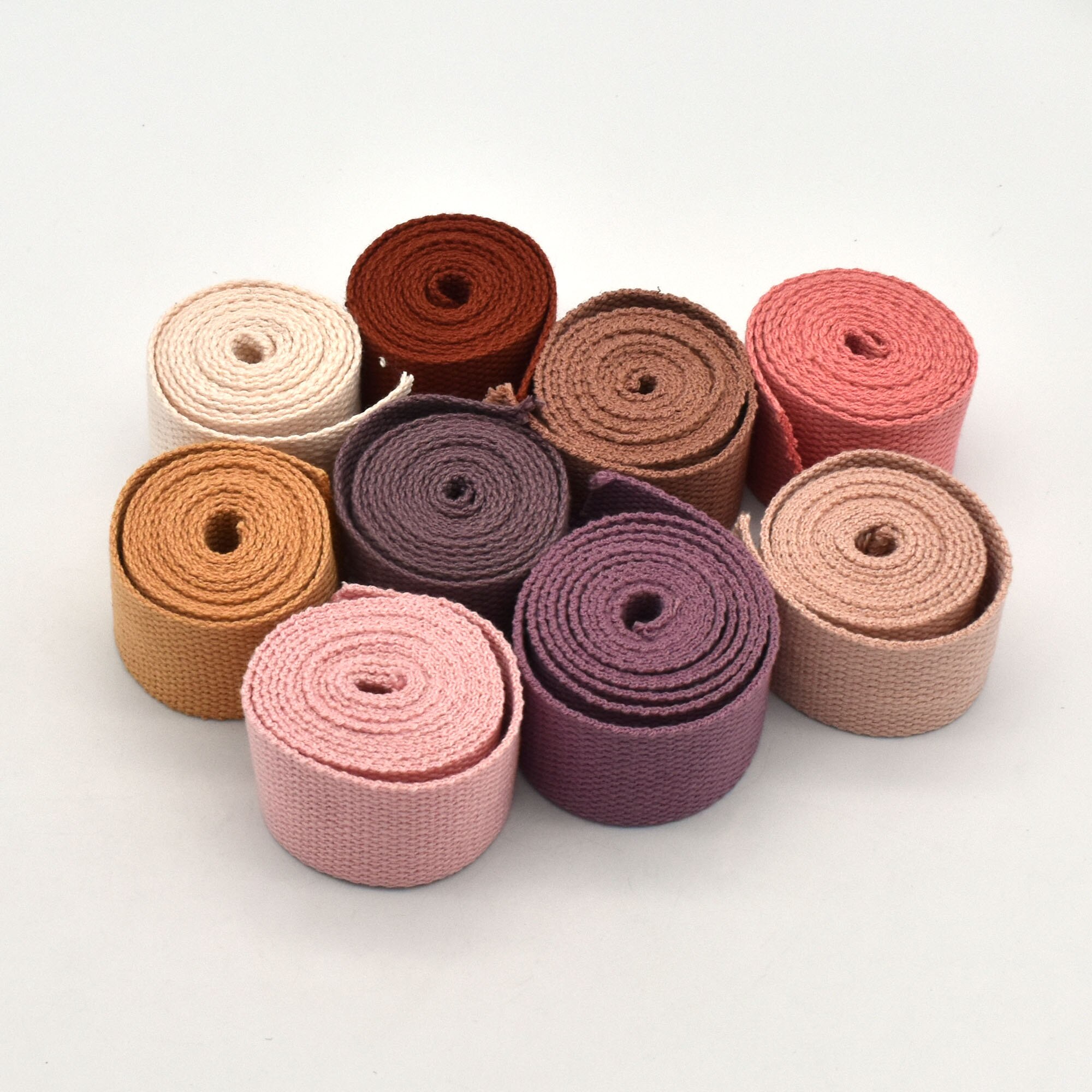 1.25“Width Cotton Fabric webbing Heavy Duty Nylon Webbing for Purse Bag Strap DIY Garment Textile Sewing Accessories by the yard