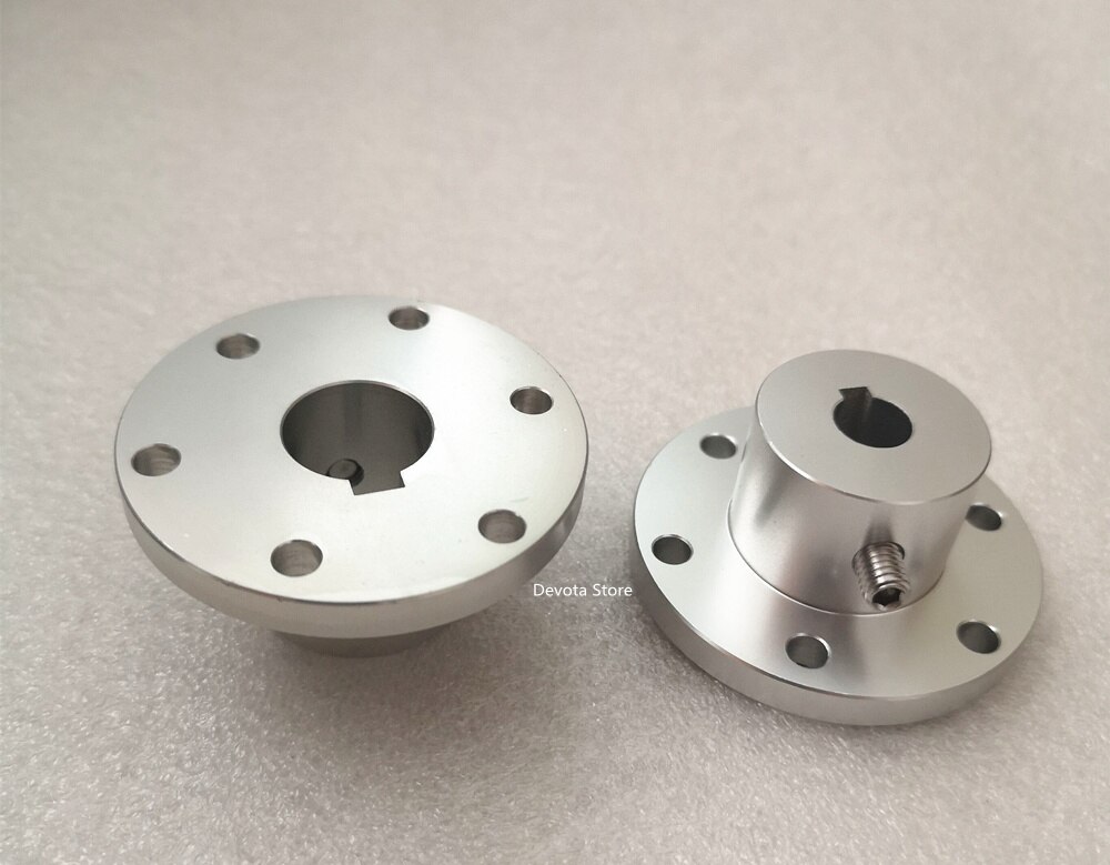 Omni wheel Flange Coupling Aluminum alloy diameter 5 6 8 10mm 12 14 15 16 18 mm keyway coupling