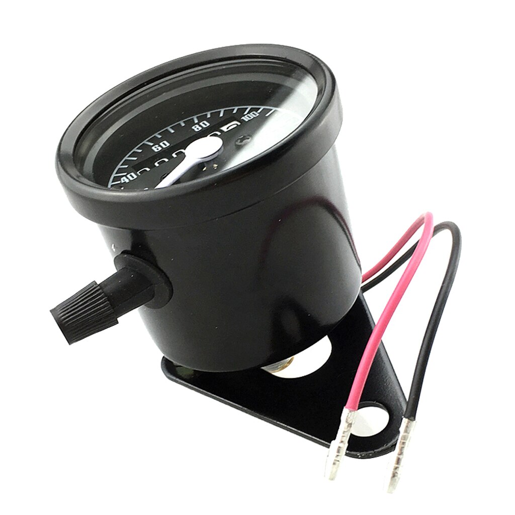 12V Universal Motorcycle Dual Odometer 0-140KMH Speedometer Gauge