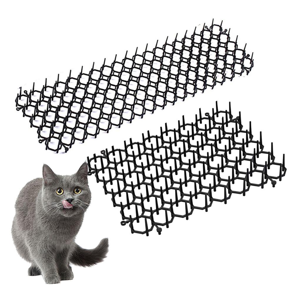 Trädgård katt scat mattor anti-cat prickle strips hålla katten borta säkra plast spik 27*135*485mm 27*160*210mm