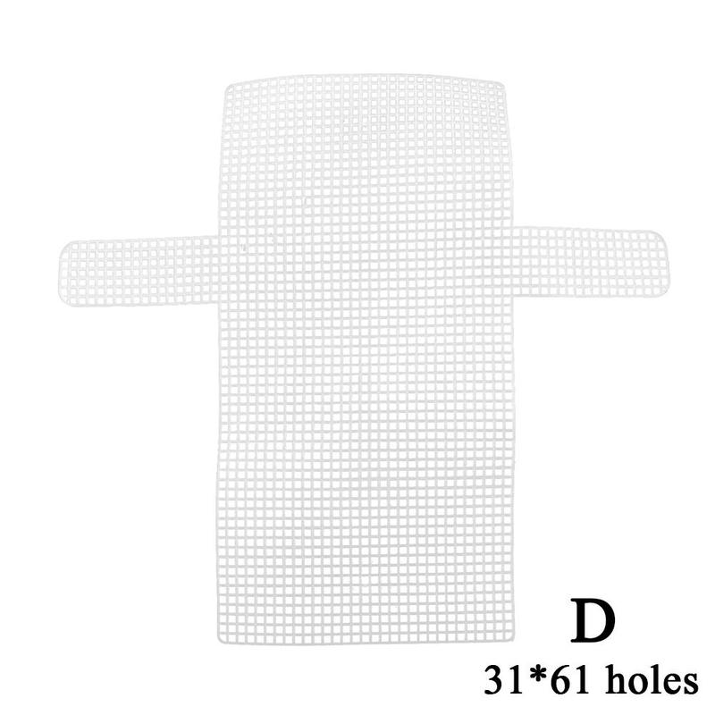 Plastic Mesh Cloth For Bag DIY Making Handcraft Bags Weaving Material Latch Hook Bags Made Plastic Grid Hook Crafts Accessories: D