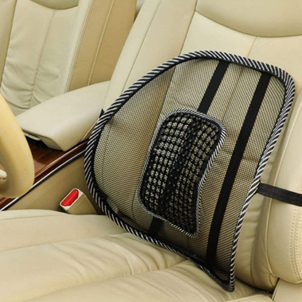 Auto Taille Kussen Zomer Ijs Zijde Taille Kussen Gat Mesh Lumbale Kussens Massage Seat Cover Pad Voor Autostoelen En kantoor Stoelen