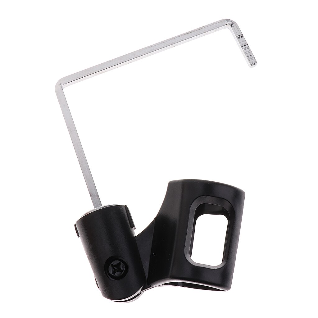 4 x 4mm tooyful duurzame ijzeren saxofoon microfoon clip houder standaard saxofoon podium alt/tenorsaxofoon vervangende accessoire zwart