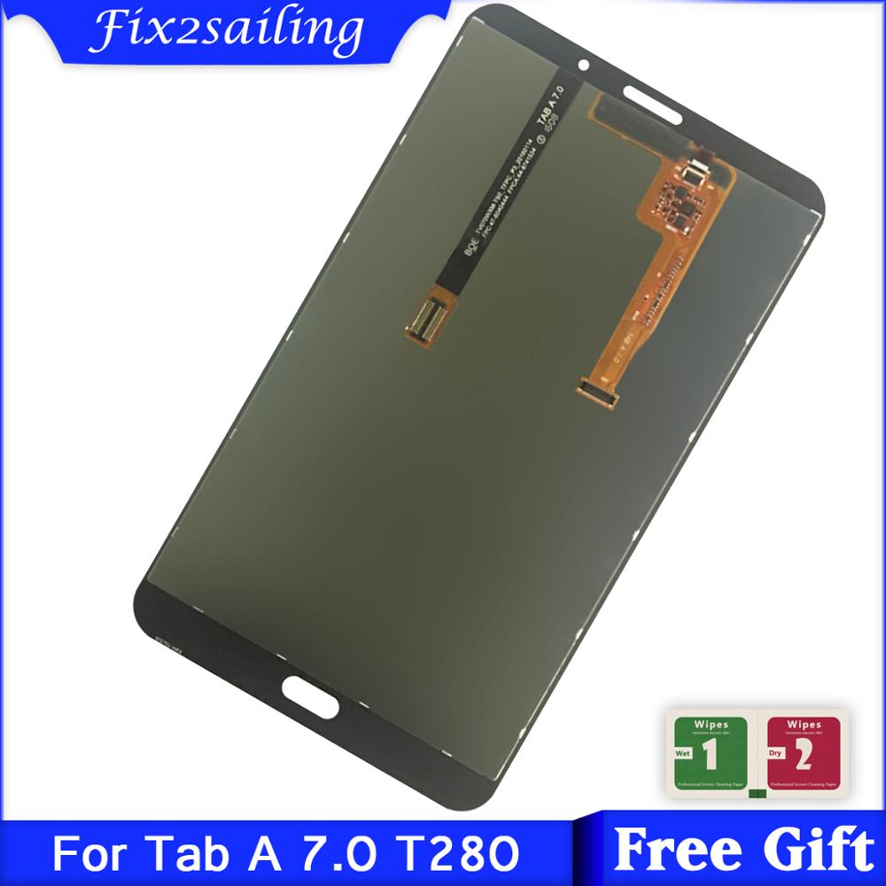 Pantalla táctil LCD para Samsung Galaxy Tab A 7,0 T280 T285, montaje de digitalizador de cristal, piezas de repuesto, 7,0 pulgadas,