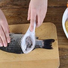Huishoudelijke Vis Schrapen Schalen Apparaat met Deksel Handleiding Vis Schaal Remover Eenvoudige Reiniging Thuis Keuken Koken Gereedschap Accessoires