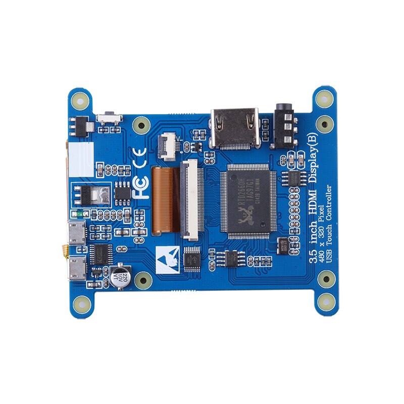 Novo 3.5 Polegada usb hdmi tft lcd tela de toque 320x480 para raspberry pi 4b 3b +