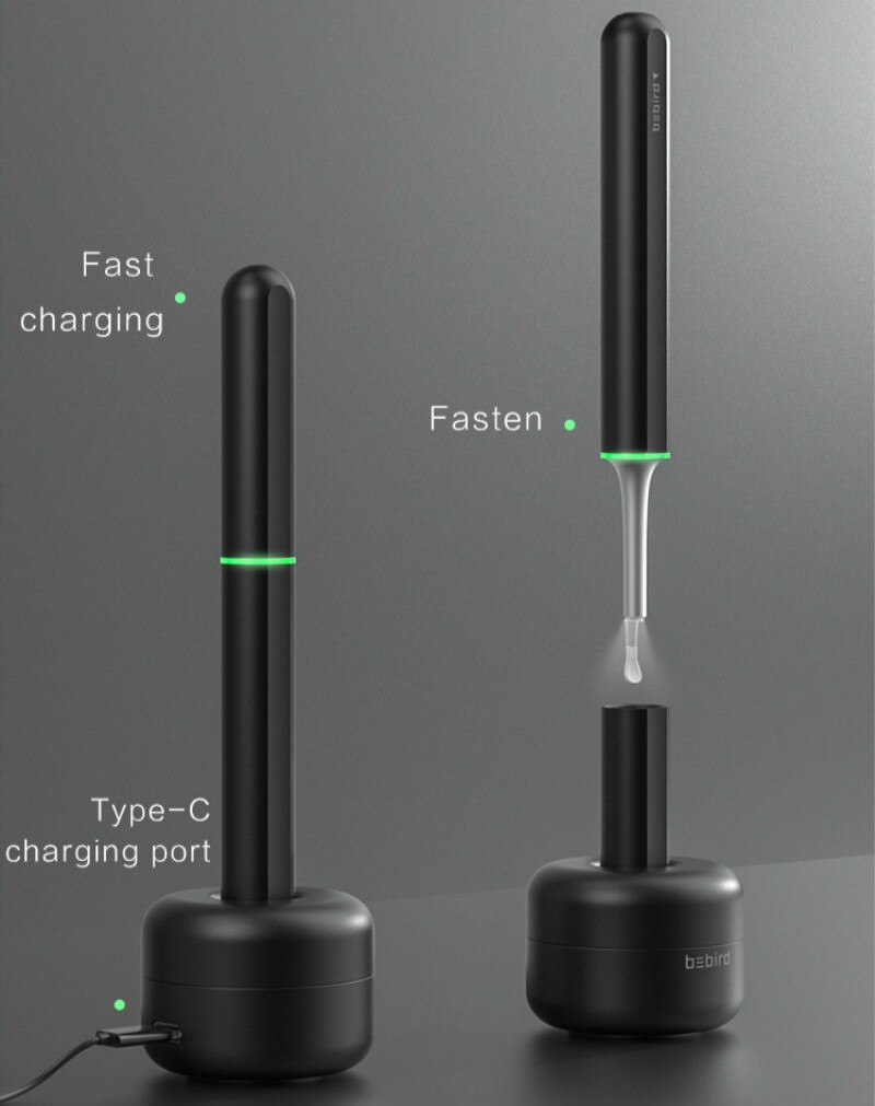 Bebird X17 Pro Bebird Visuele Oor Stok In-Ear Hoge Precisie Endoscoop Veiligheid Oor Wax Verwijderen Cleaner Mini camera Met Base