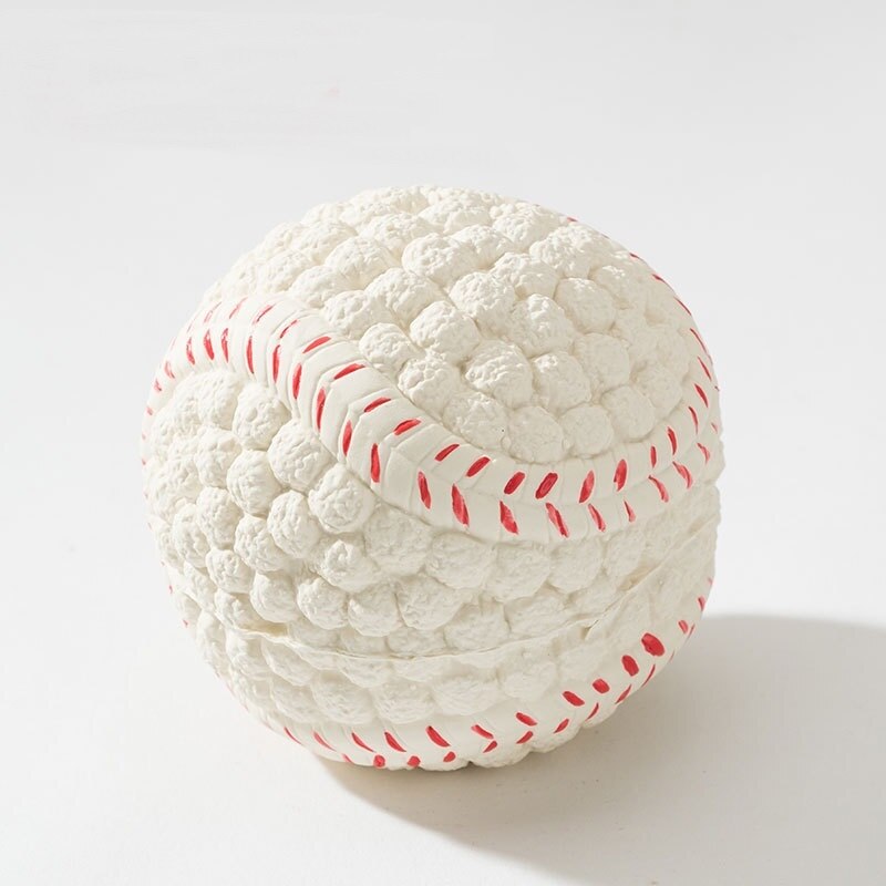 Cleaning Tanden Piepende Interactieve Cartoon Dier Speelgoed Bal Vormige Hond Speelgoed Pet Training Producten Pet Chew Speelgoed: Tennis ball - 9CM