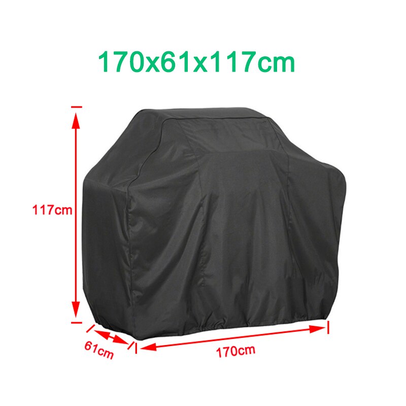 Housse de meubles de jardin 6 Åillets de barbecue 180x80x125 cm