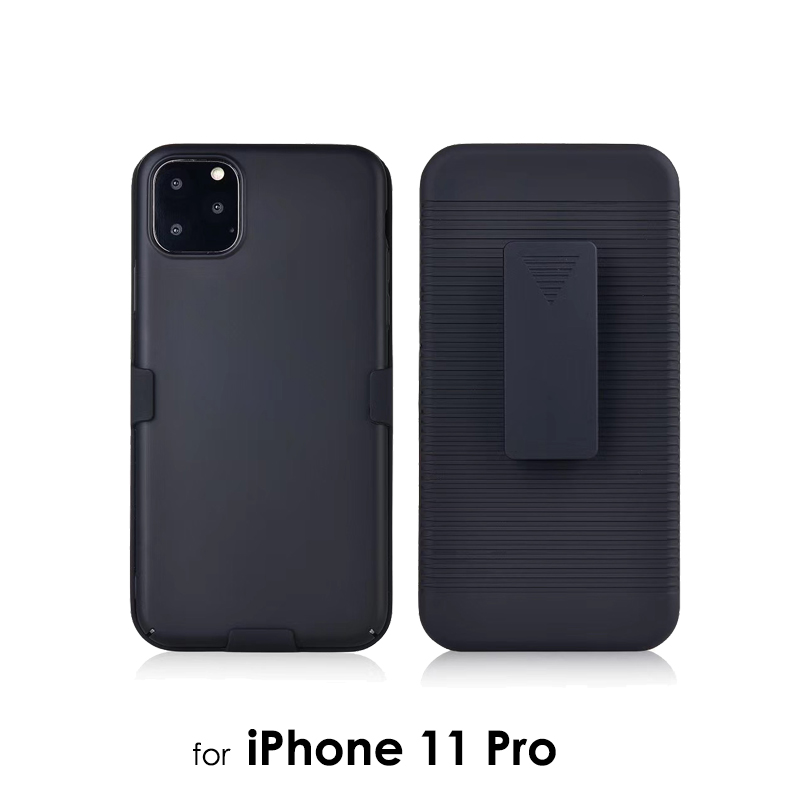 Akcoo Combo carcasa para iPhone 11 Pro funda con soporte incorporado clip para cinturón giratorio para iPhone 56s 7 8 Plus XR XS Max capa: for iPhone 11 Pro