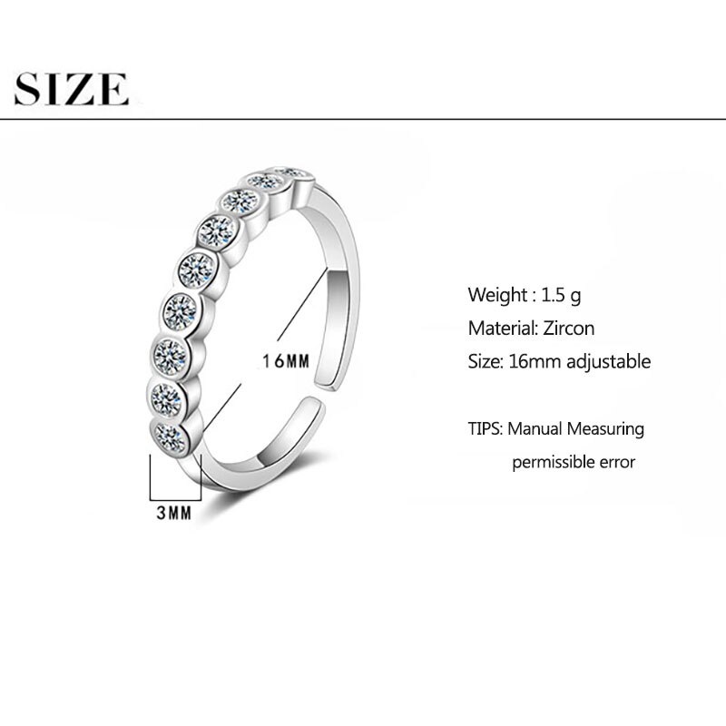 Anenjery Leuke Eenvoudige Vlinder Zirkoon Bamboe Slub Vinger Ring 925 Sterling Zilver Verstelbare Ringen Voor Vrouwen Sieraden S-R525