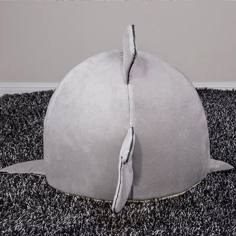 Ciepłe rekin łóżko dom dla kotów miękki kosz poduszka dla psa mata dla małych psów szczeniak Slapen łóżko ciepłe szczeniak legowisko robić budy mata cama gato kot