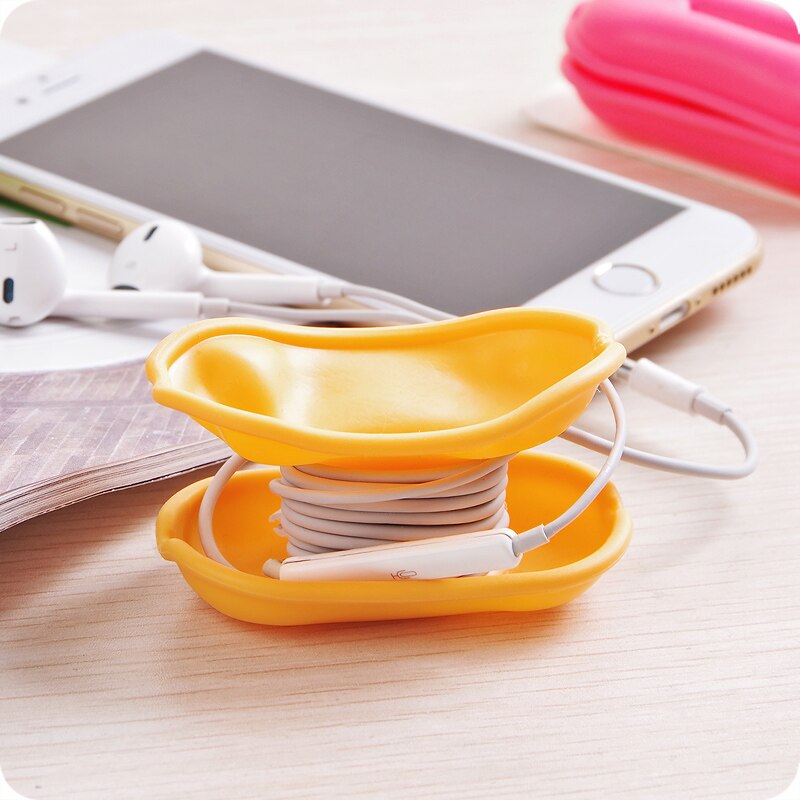 Erdnuss Stil Kopfhörer Kabel Veranstalter Ohrhörer Halfter wickeln Kopfhörer Kabel Verwaltung Kabel Wickler
