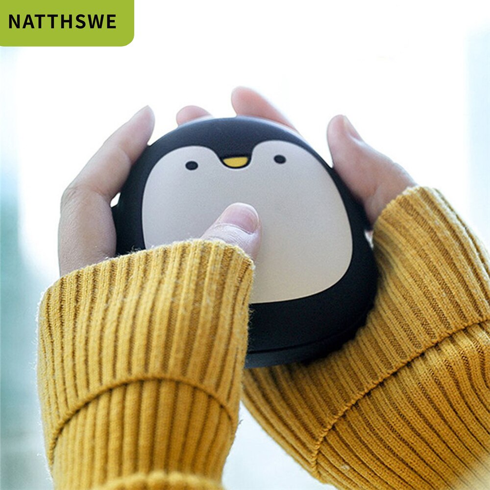 NATTHSWE Nette Tier Hand Wärmer 8000mAh Kapazität Mobile Power Bank Tragbare Elektrische Warme Baby Externe Batterie