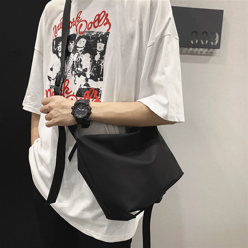 Bolsa de ombro feminina grande-capacidade saco do mensageiro marca de moda meninos saco casual simples mulher diagonal estudante saco de desporto ginásio