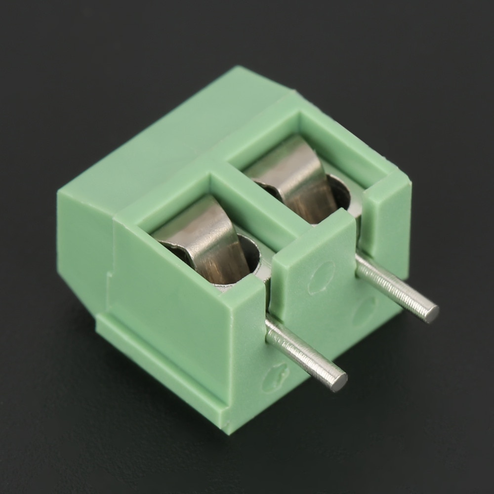 50 stks/set 2 Pin 5mm Pitch Groene PCB Universele Schroef Blokaansluiting 2PinTerminal Block Connector