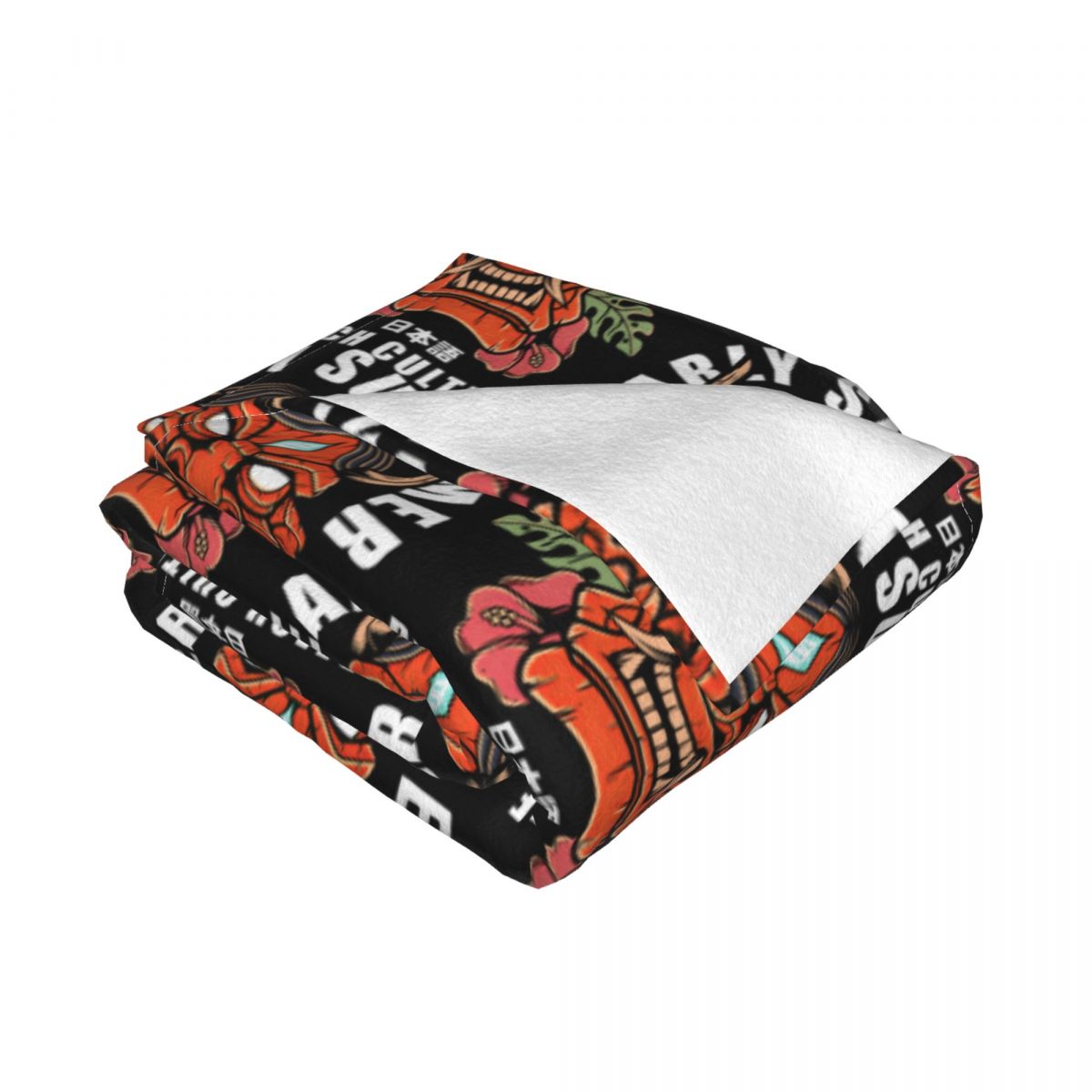 Hannya Tiki,adventure Aloha Line Hypebeast Japan Lifestyle Carpet Flocking Bed Blanket Bed Covers Luxury Blanket