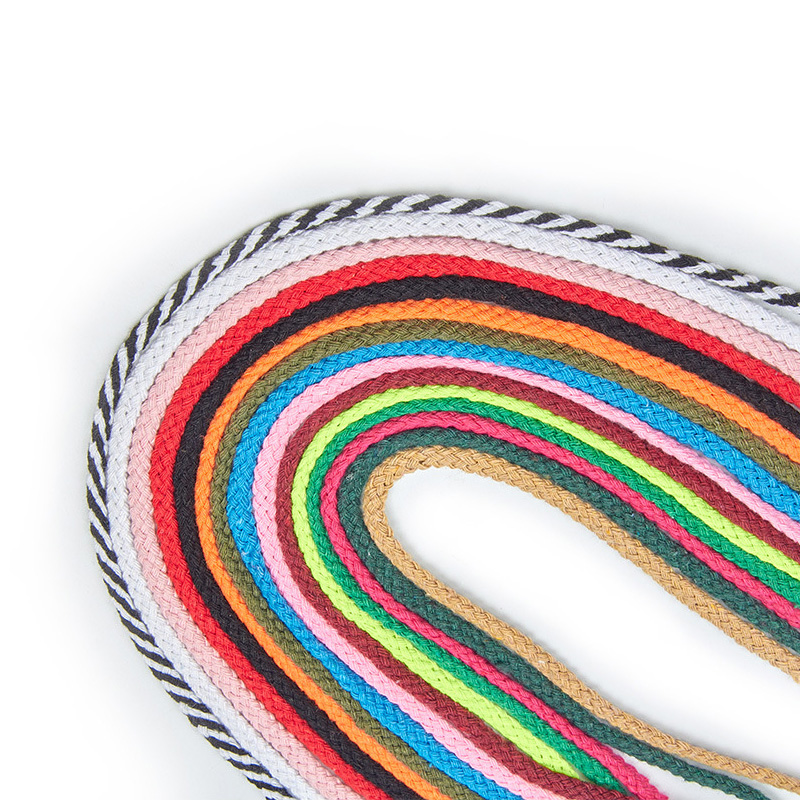 Corde en coton torsadée décorative artisanale, 10yards, 5mm, pour décoration faite à la main, lanière de bricolage, cordon de fil Ficelles Couleurs