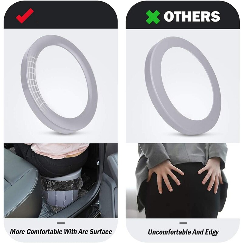 Draagbare Vouwen Wc Porta Potje Auto Wc Camping Toilet Voor Travel Toilet Seat Voor Camping Wandelen Strand