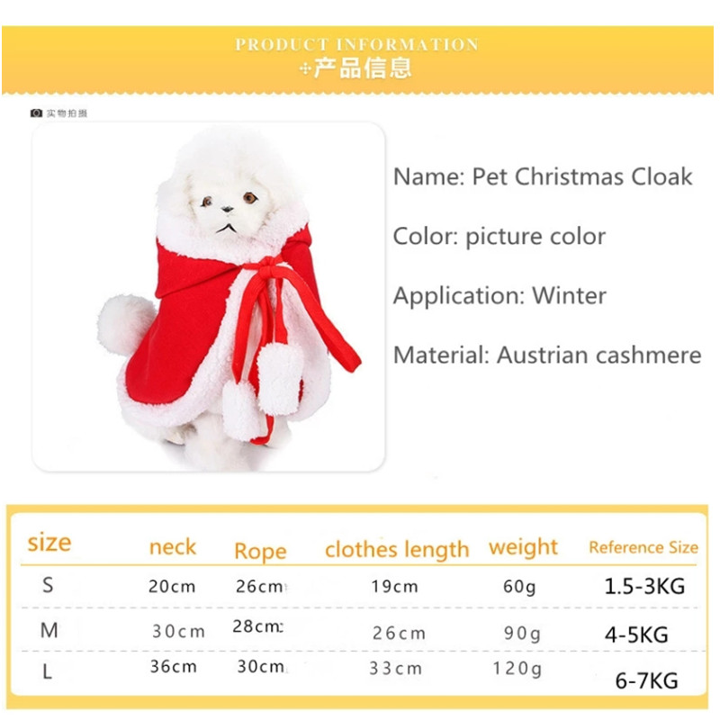 Deguisement chat noelde guisement chat noel costume noel chat accessoire pour chat vetement chat deguisement cha cat clothes vêtement chat Vêtements pour animaux de compagnie, cape de noël pour chats, vêtements d&#39;hiver