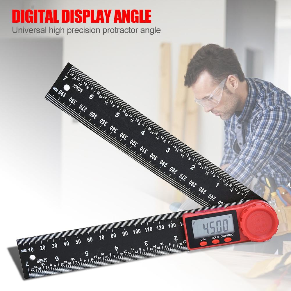 LED Digital Angle Finder Protractor with Horizontal Vertical Bubble for Carpenters Woodworkers Digital Goniometer Inclinometer