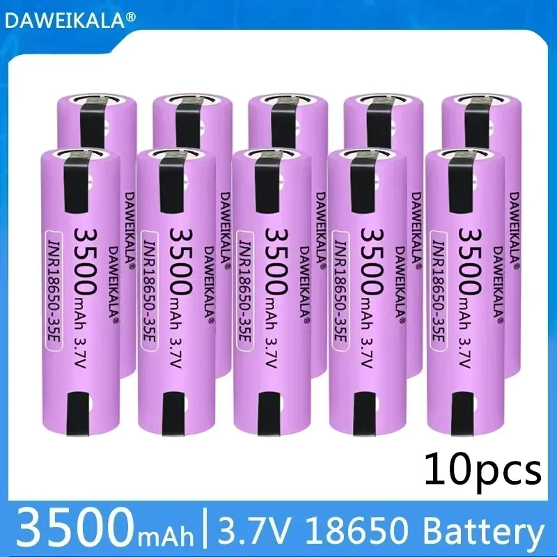 2025 Neuer 35E 18650 3500 mAh Hochleistungs-Entladungs-Akku mit 20 A Hochstrom und DIY-Nickelstreifen: andere