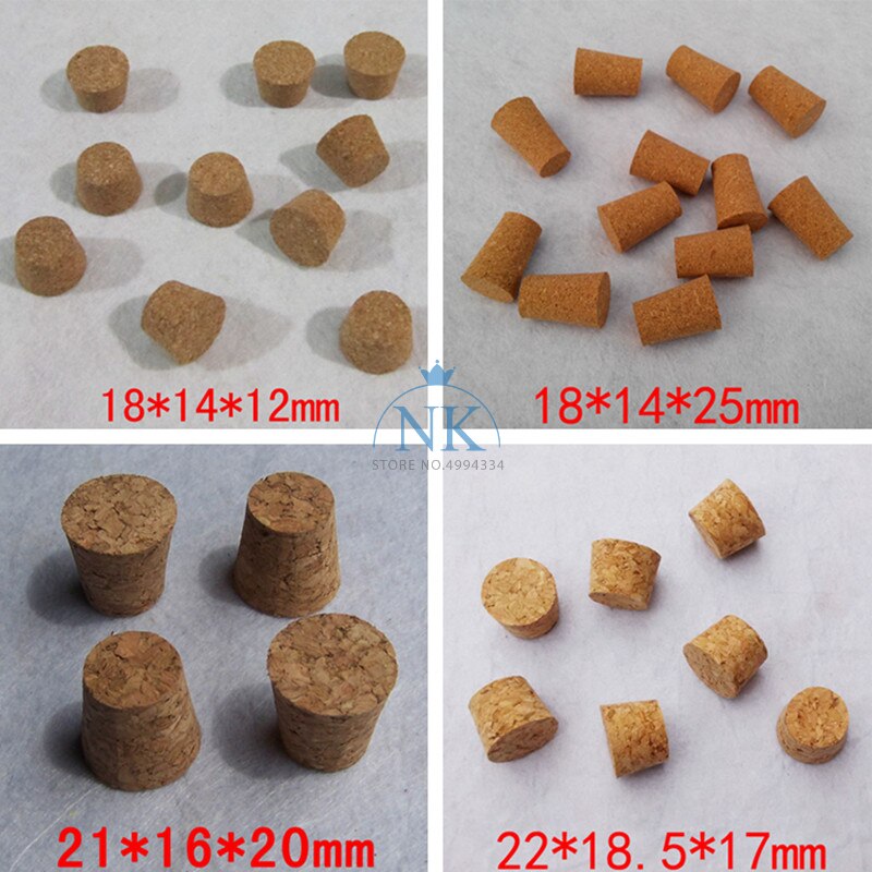 50pcs Top DIA 13mm to 39mm Synthetic Cork Lab Test Tube Cork cap Glass jar lid Wine bottle stopper Flask sealing plug