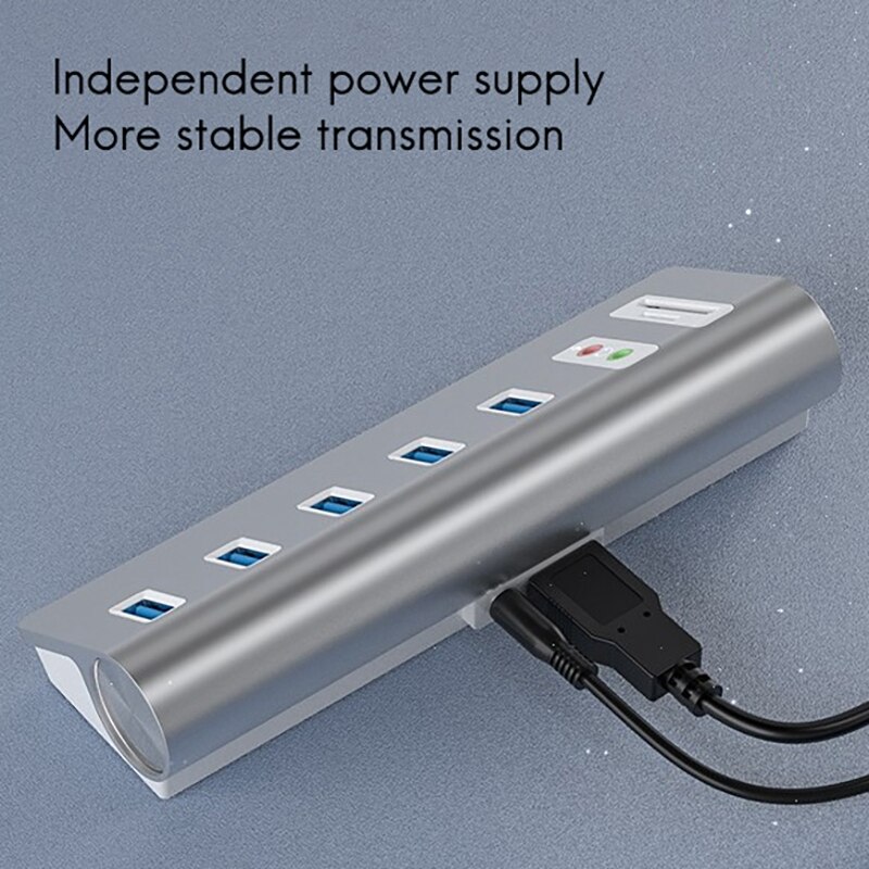 USB3.0 Docking Station Multi-Function Interface USB3.0+Audio Interface+TF/SD Dual Card Slot 7 Port Hub