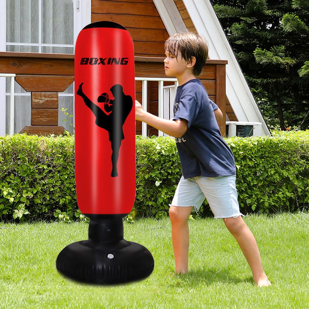 Inflatable Boxing Bag Fitness Training Decompression Exercise Vertical Inflatable Punching Bag 67 Inches Boxing Column