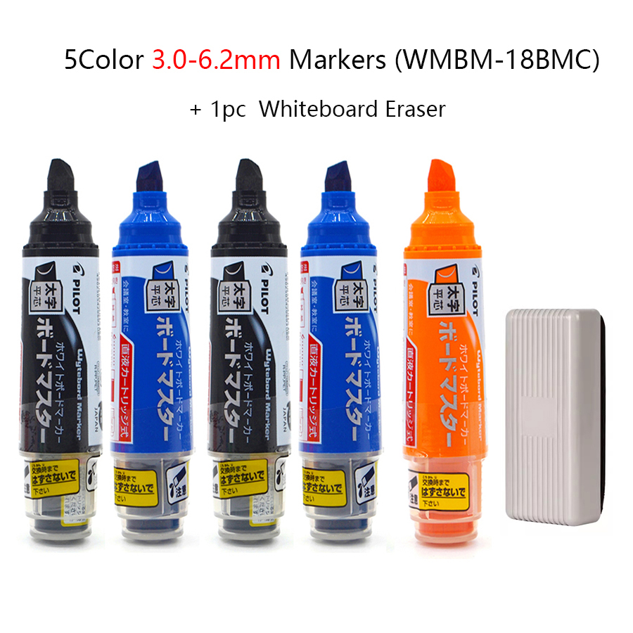 Pennarelli scolastici PILOT per lavagna bianca, penna cancellabile con inchiostro ricaricabile ecologico WBMAVBM, cose didattiche originali del Giappone: Viola
