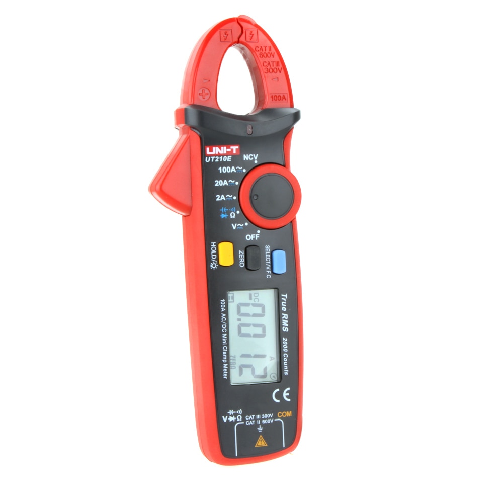 UNI-T UT210E Multimeter Digitale Stroomtang AC/DC Stroom Spanning Meter Auto Bereik Voltmeter Ameter Capaciteit Weerstand Test