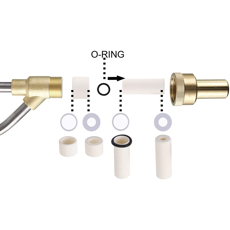 Limpiador a presión de chorro de arena, 5000 Psi, Kit de chorro de arena para Karcher 1 Juego