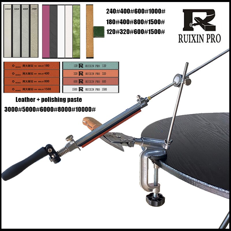 Ruixin Pro Knife Sharpener Fixed Angle Sharpener, Fixed Angle, Sharpening Tool Kitchen Knife, Scissors: O