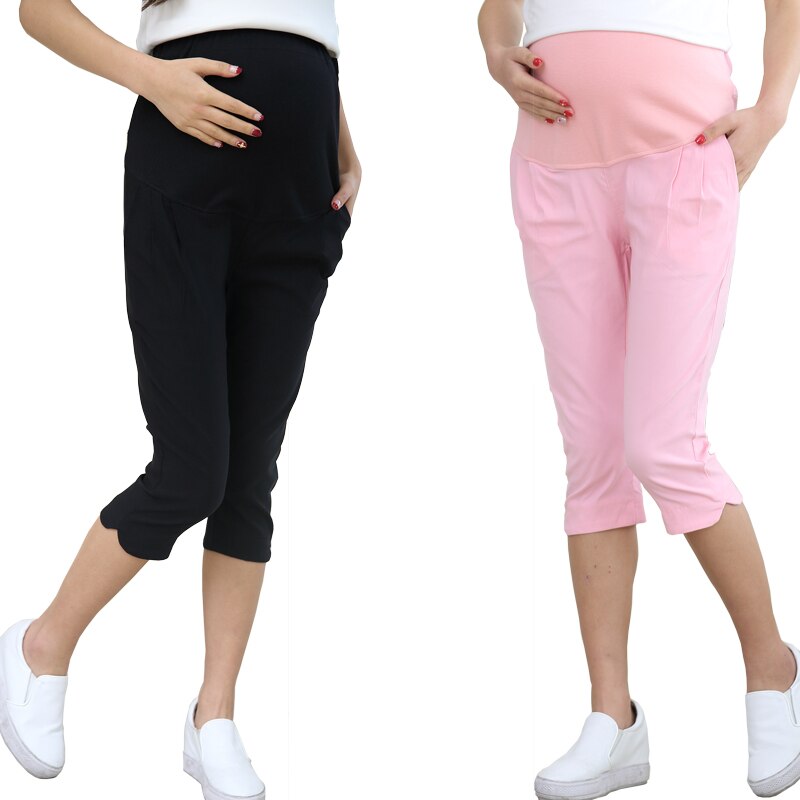 Sommarbyxor gravid 7 -punkts byxor gravida kort capris graviditetsartiklar damkläder overall storlek 5xl vetement femmel