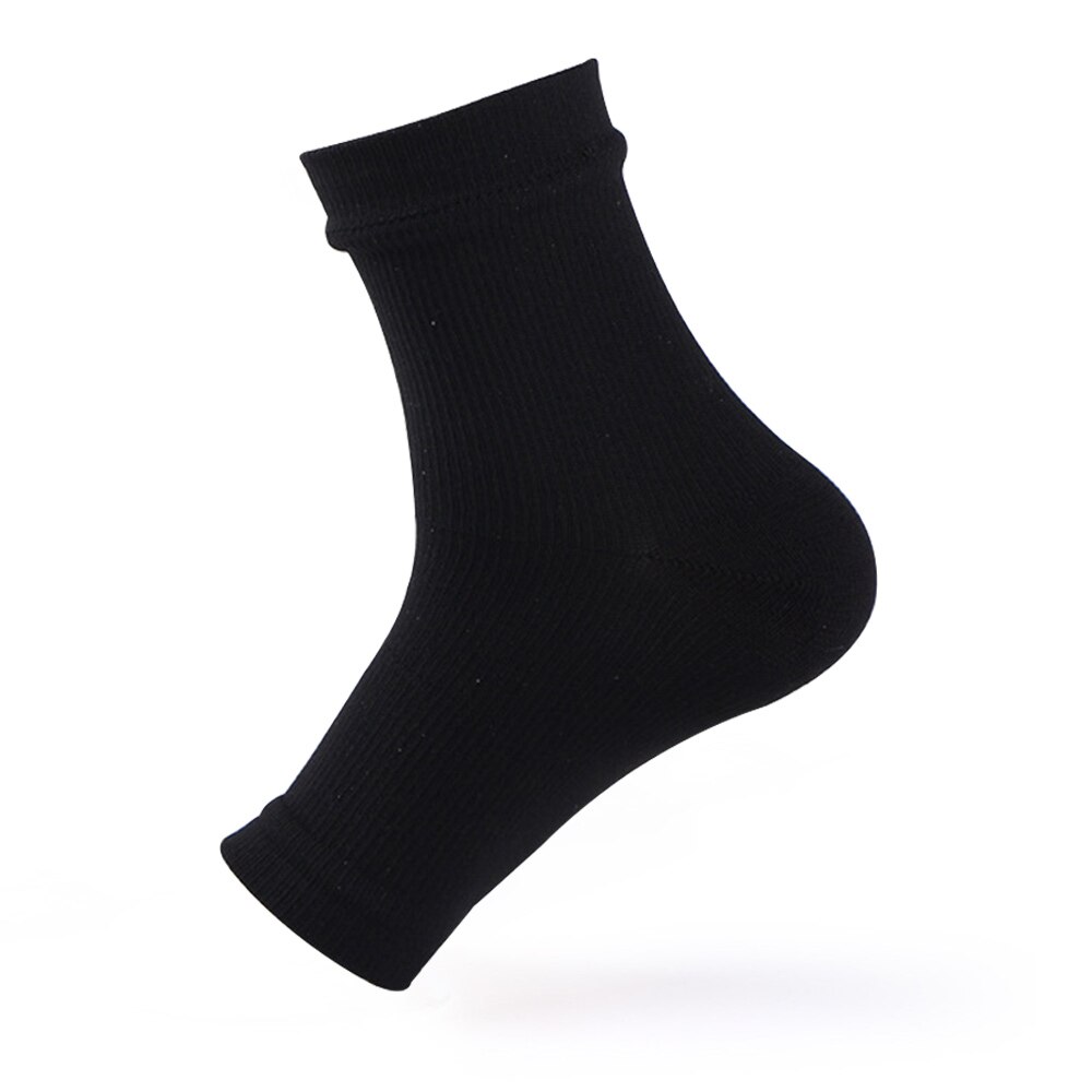 Compression Stockings Compression Socks Machine Washable Protect Ankles Best Plantar Fasciitis Reliever Nylon Fabric: black / S to M
