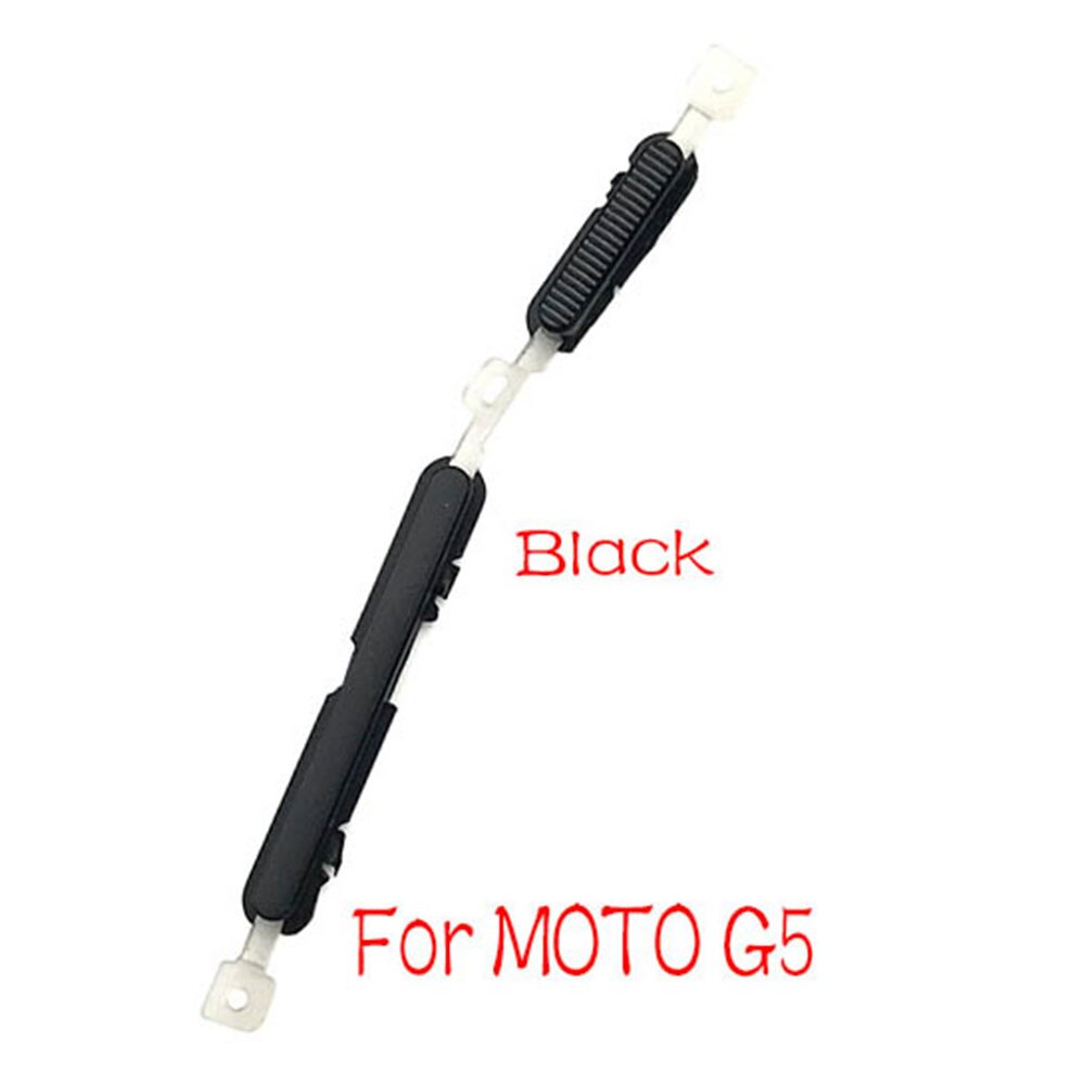 20pcs/lot, Side Power Key + Volume Button For Motorola Moto G6 Play G4 G5 G5S G6 Plus Side Key: G5 Black