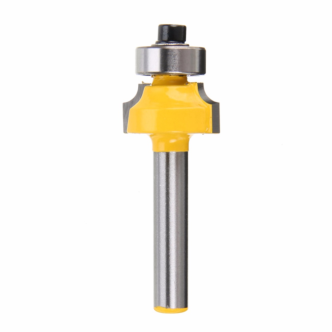 1pc Carbide Round Over Edging Router Bit Mayitr 1/8" Radius 1/4" Shank Woodworking Milling Cutter