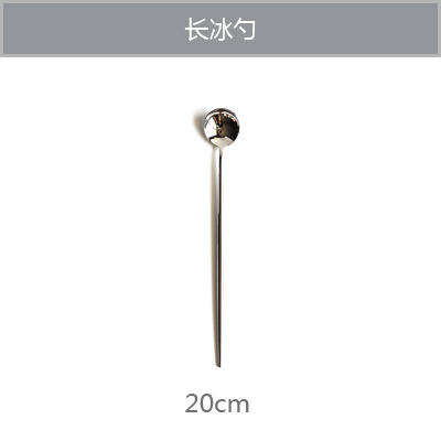 Bestek Glod Zilver Rvs Bestekset Bestek Vork Lepel Mes Set Dessert Vork Lepel Diner Opscheplepel Servies: Silver Long Spoon