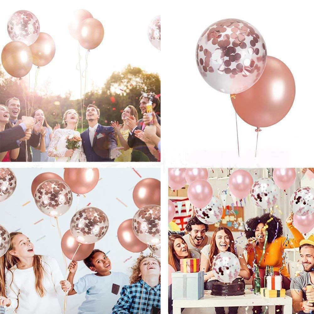 1pack Happy Birthday Balloons Air Letters Rose Gold Five-star Ballons Sequins foil balloons Birthday Party Decoration