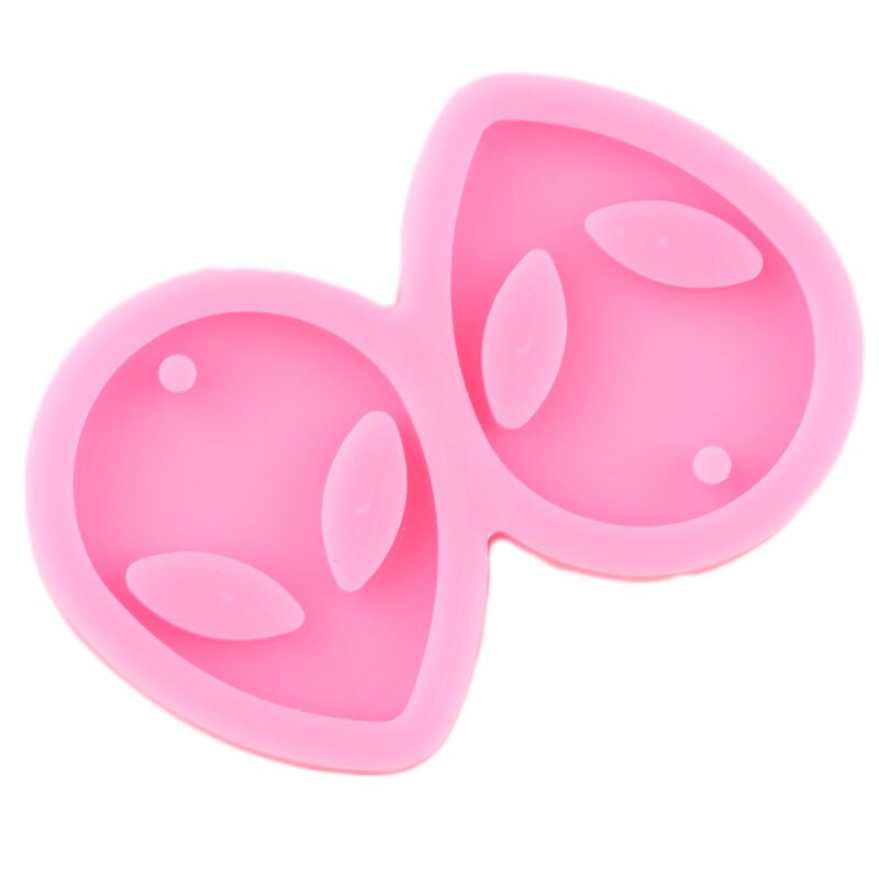 3D Alien Mask Silicone Molds DIY Baby Birthday Cupcake Topper Fondant Cake Decorating Tools Candy Clay Chocolate Gumpaste Moulds