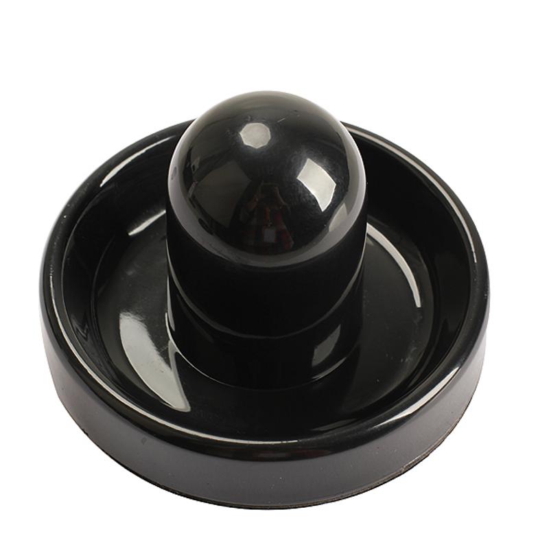 96mm Luft Eishockey Tisch Filz Pusher Hammer Torhüter mit 1pc 63mm Puck Schwarz Farbe