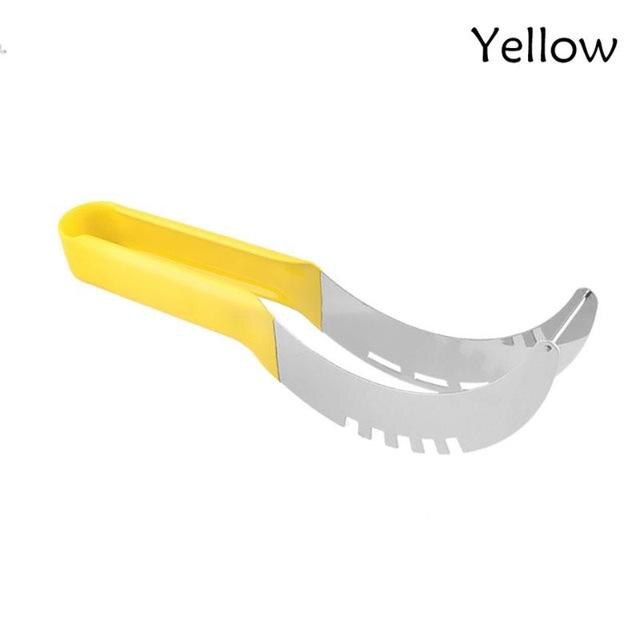 Watermelon cutter Convenient Kitchen accessories Cutting Tools Watermelon Slicer Fruit Cutter Kitchen Muti-function Cutter: Yellow